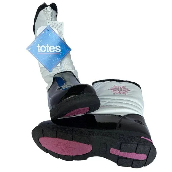 💎✨SALE✨💎Totes Kids VANESSA White Boots size 6 for big girls - Picture 5 of 8